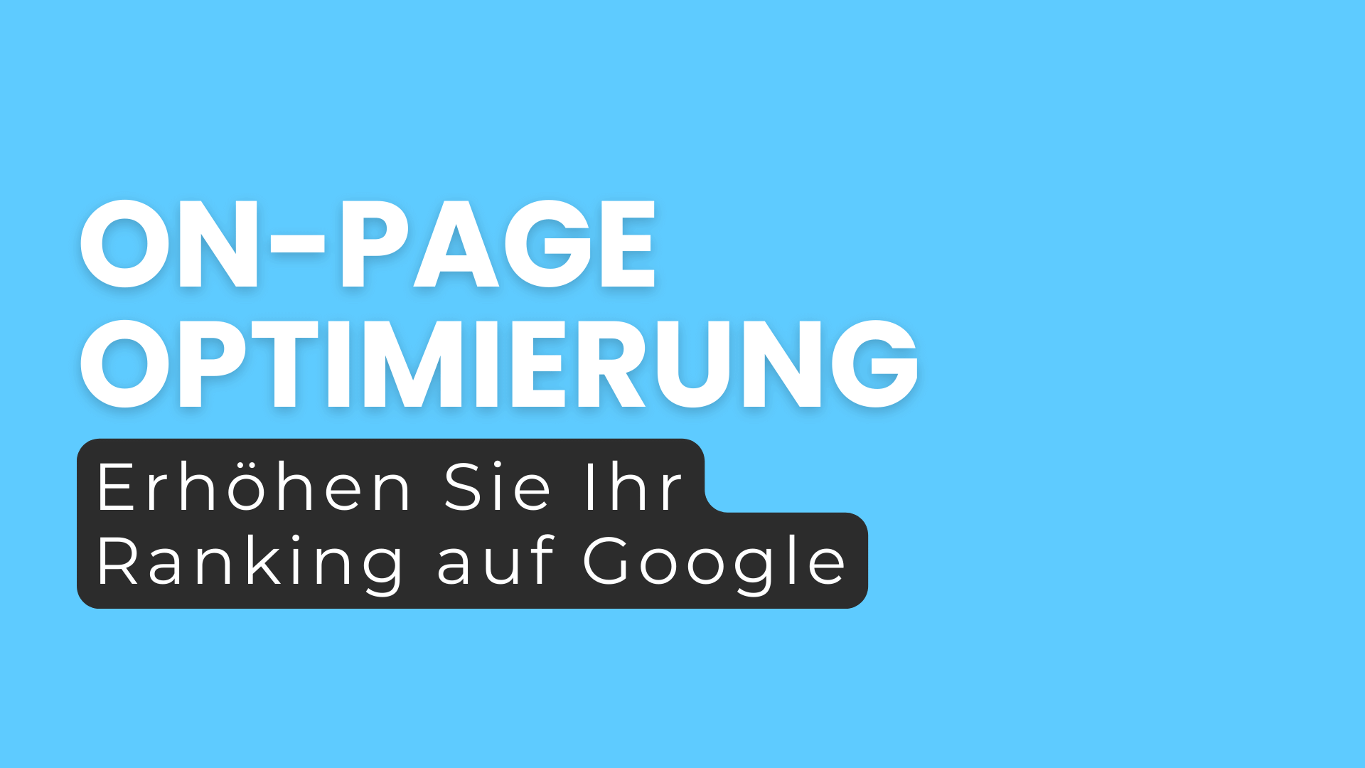 On Page Optimierung: Wie Sie Ihre Website für Suchmaschinen optimieren Blogpost